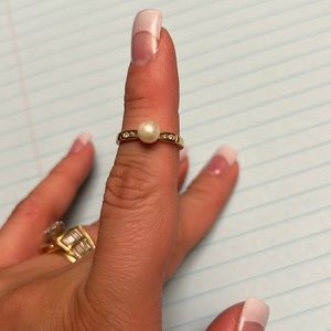 Diamond and Pearl ring